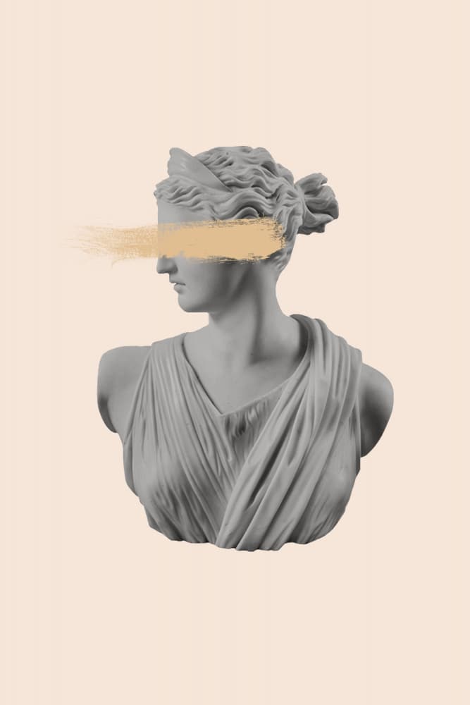 Modern Goddess Bust by Talitha McQueen — canvas wall art