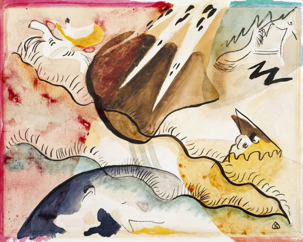 Rain Landscape (1911) by Wassily Kandinsky — canvas wall art