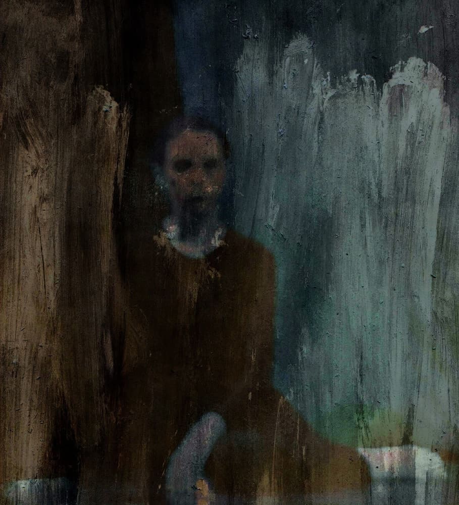 Haunting Abstract Figure by Dalibor Davidovic — canvas wall art