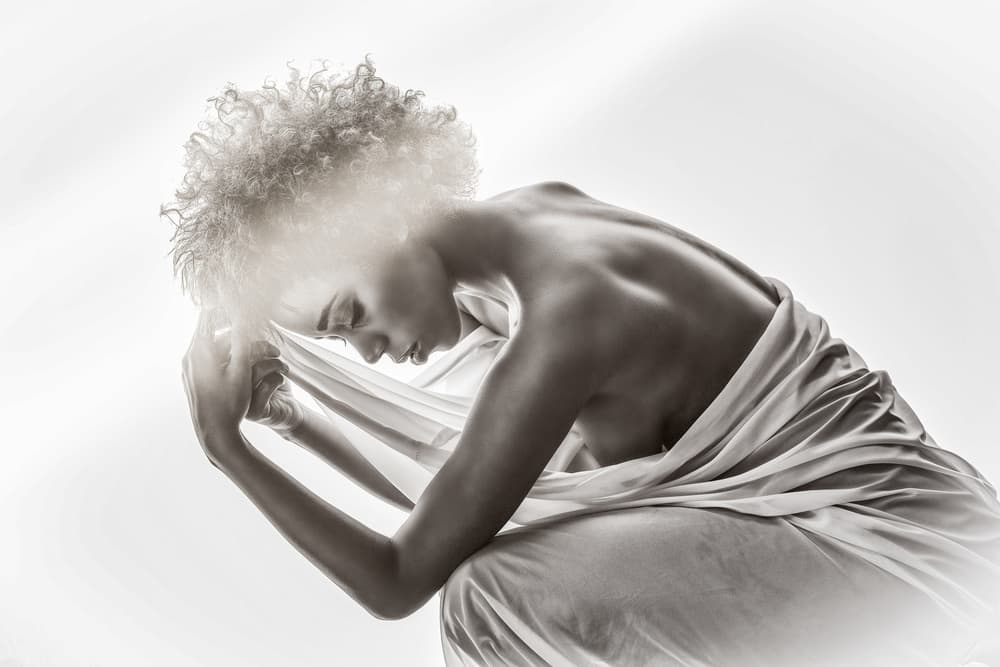 Graceful Pensive Figure by Hubert Bichler — canvas wall art