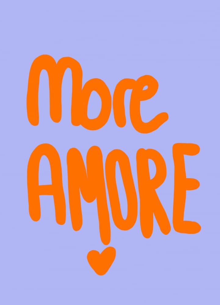 More Amore Love Heart by Ute Arnold — canvas wall art