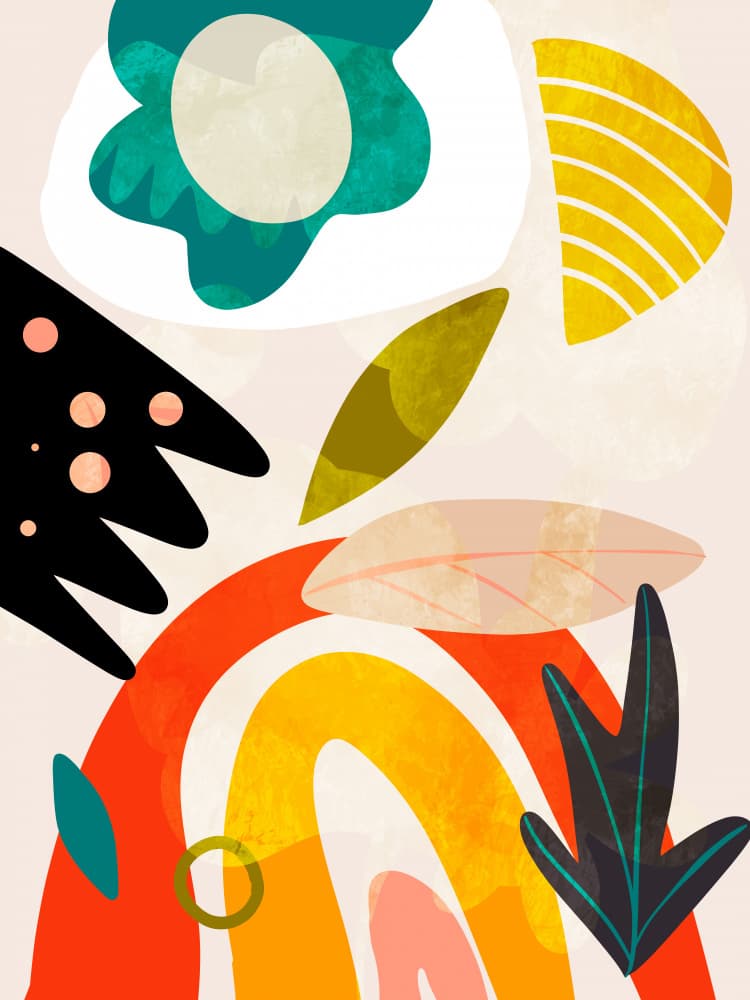 Cutouts Bauhaus 2 Kopie by Ana Rut Bre — canvas wall art