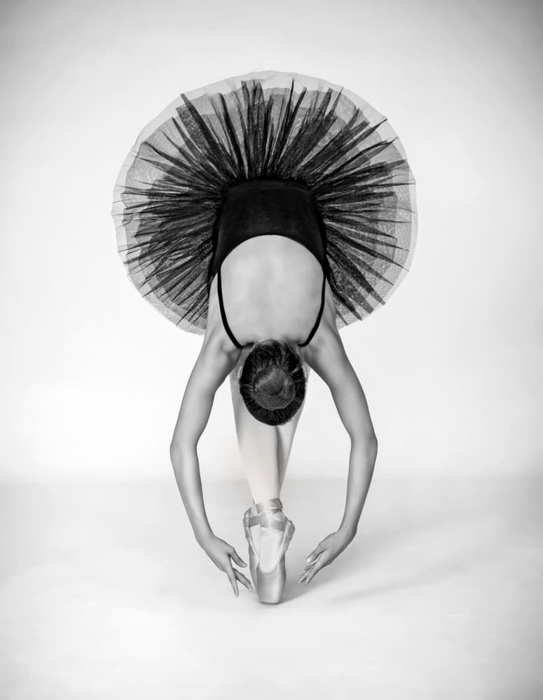 Graceful Ballerina Pose by Pauline Pentony MA ARPS DPAGB — canvas wall art
