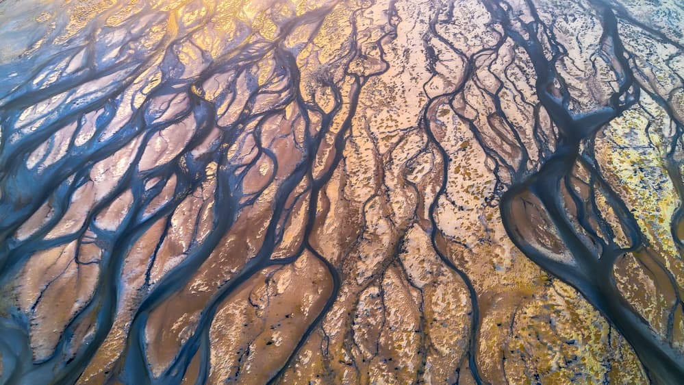 Braided River Delta by Faisal ALnomas — canvas wall art