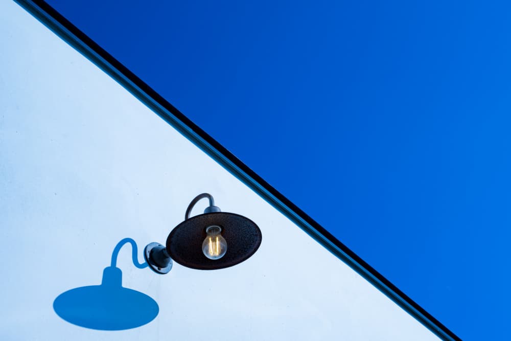 Modern Blue Wall Shadow by GABA — canvas wall art