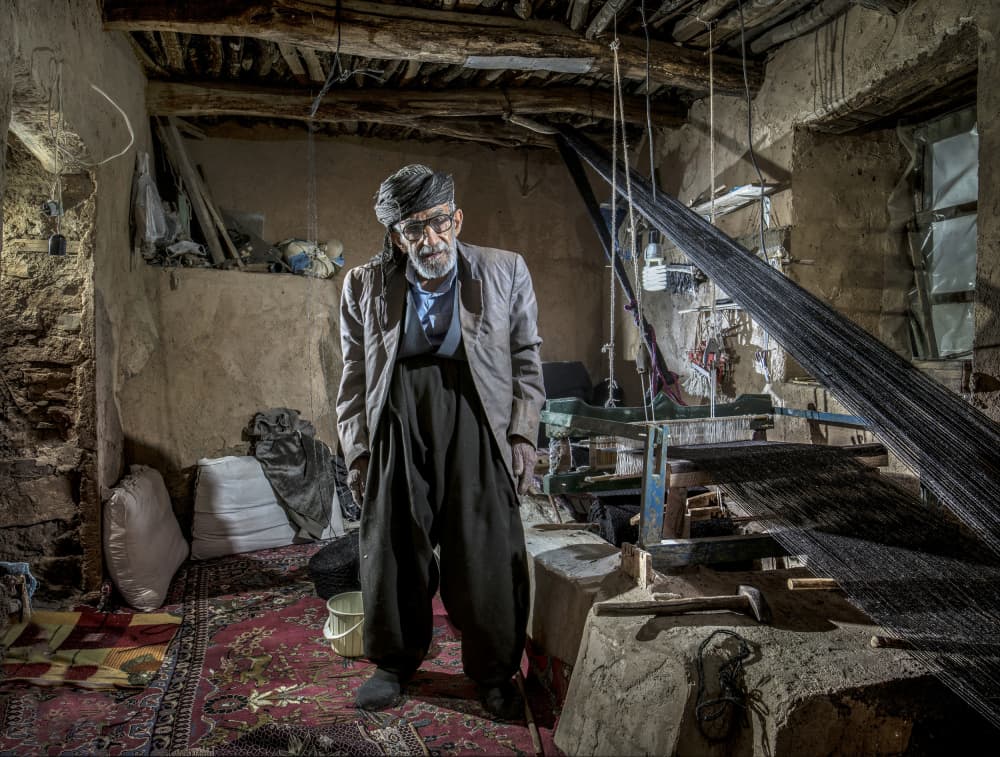 Traditional Loom Weaver by Abbas Arabzadeh — canvas wall art