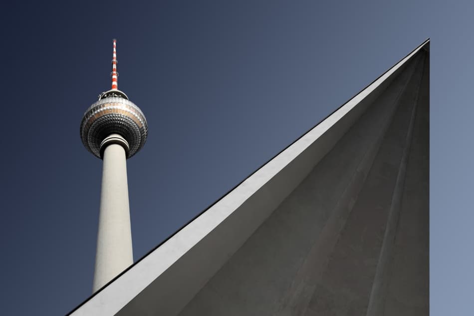 Modern Berlin Tower Geometry by Markus Kühne — canvas wall art