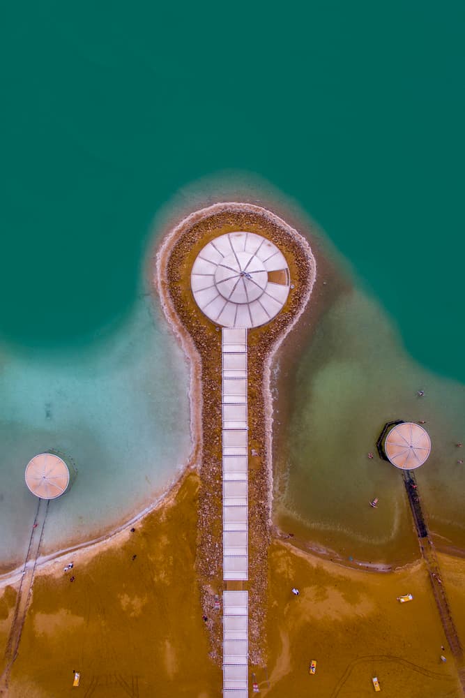 Turquoise Coastal Resort by Eyal Amer — canvas wall art