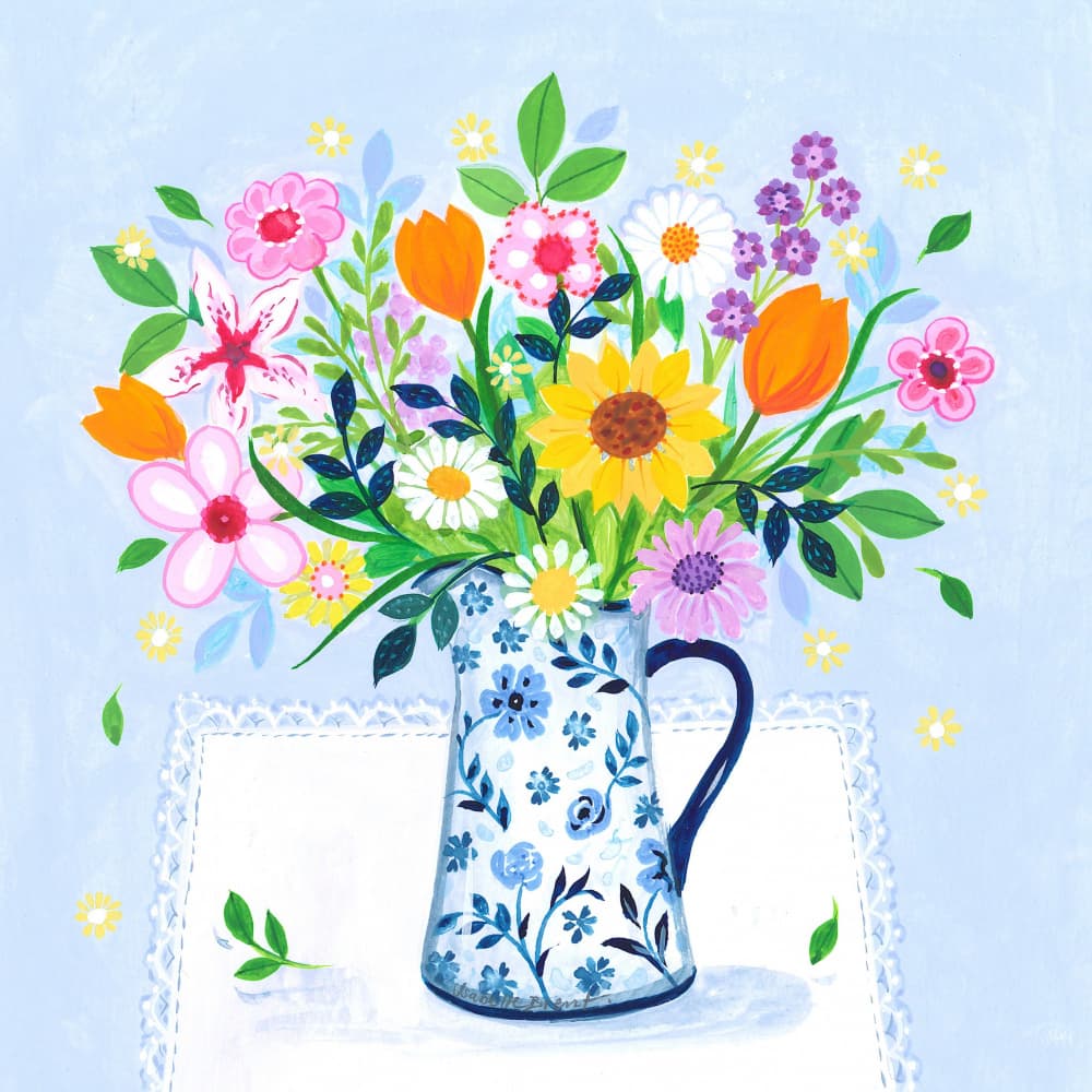 The Blue and White Jug and Bouquet
