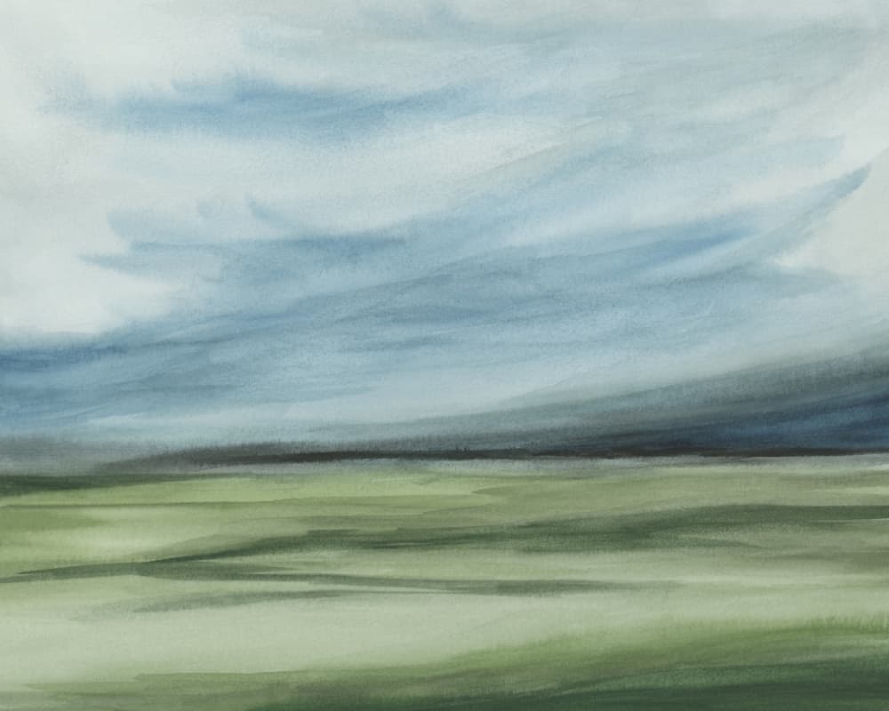Serene Abstract Horizon by Rachel Elise — canvas wall art