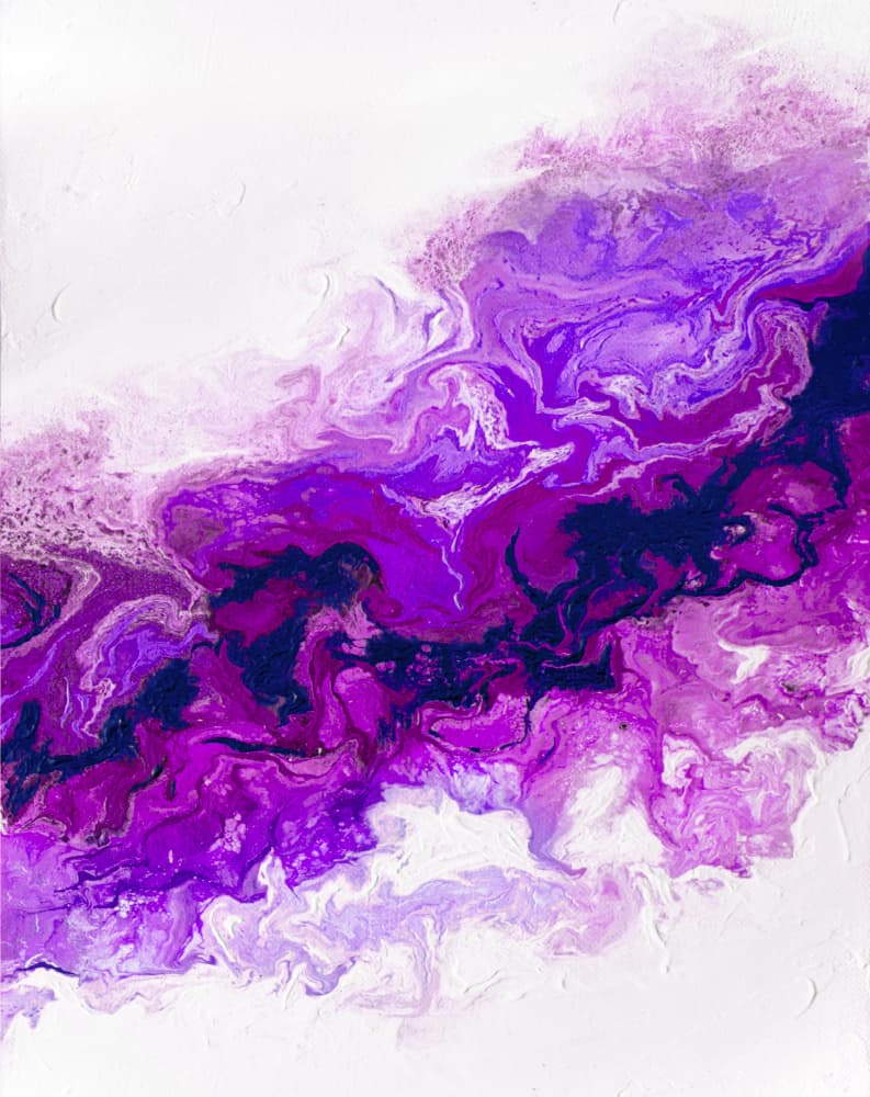 Deep Violet Flow by Alyson Storms — canvas wall art