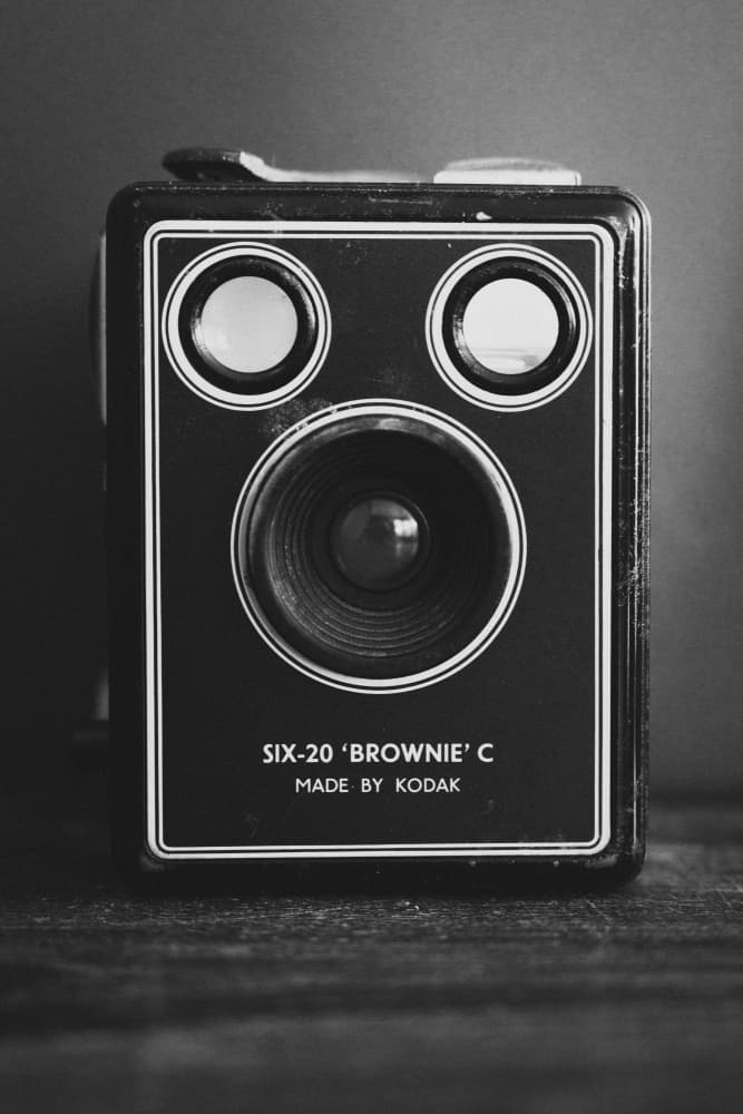 Vintage Box Camera by Christa Stroo — canvas wall art