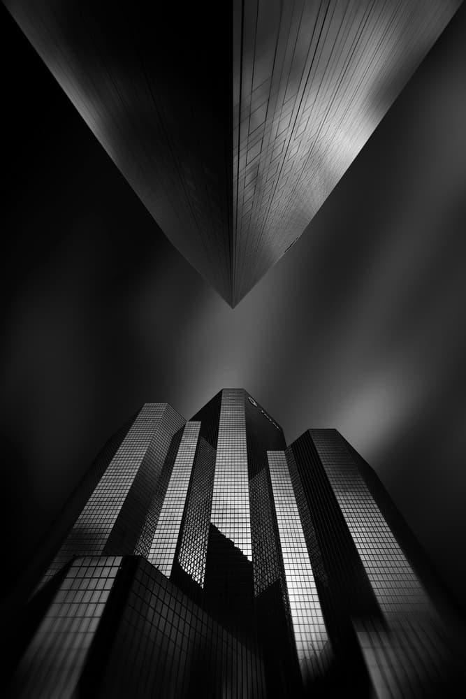 Modern City Reflections by Sebastien DEL GROSSO — canvas wall art