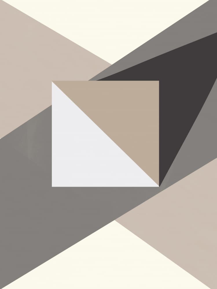 Modern Neutral Geometry by Little Dean — canvas wall art