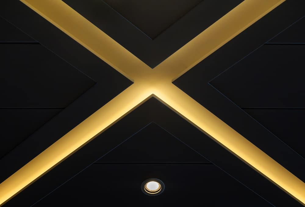 Geometric Gold Light Design by Hans-Wolfgang Hawerkamp — canvas wall art
