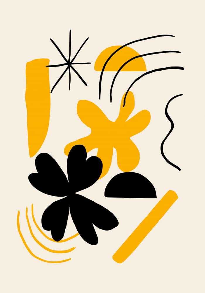 Playful Abstract Shapes by Studio JKN — canvas wall art