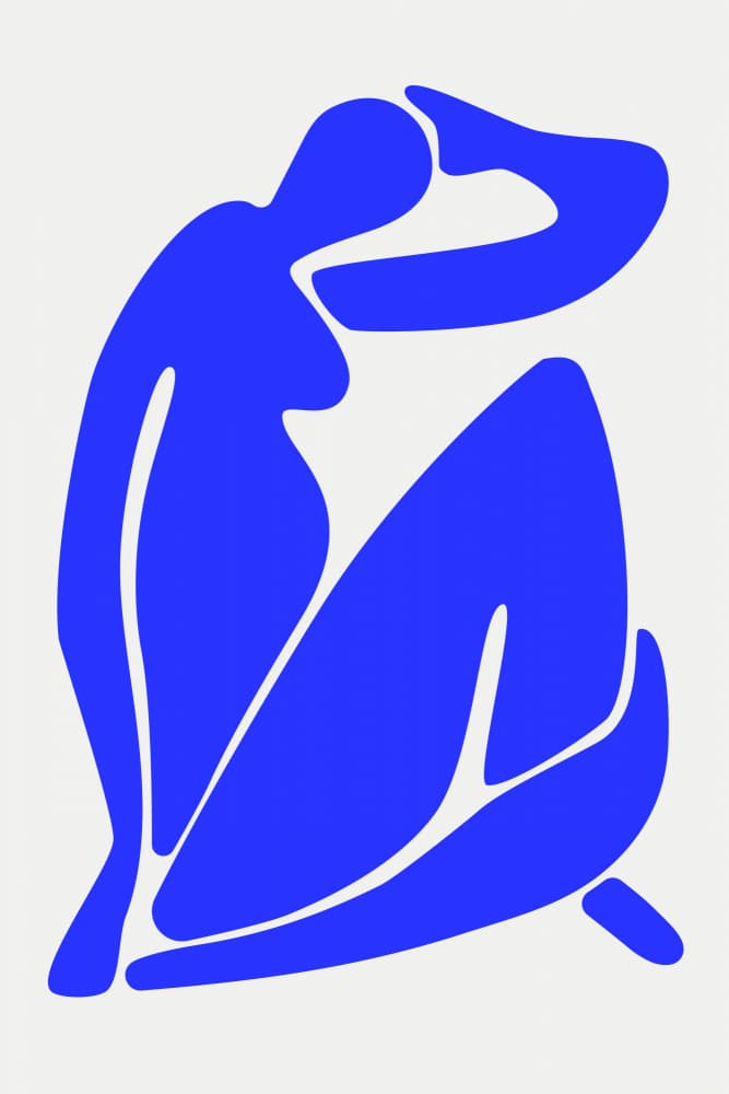 Serene Blue Figure by jay stanley — canvas wall art