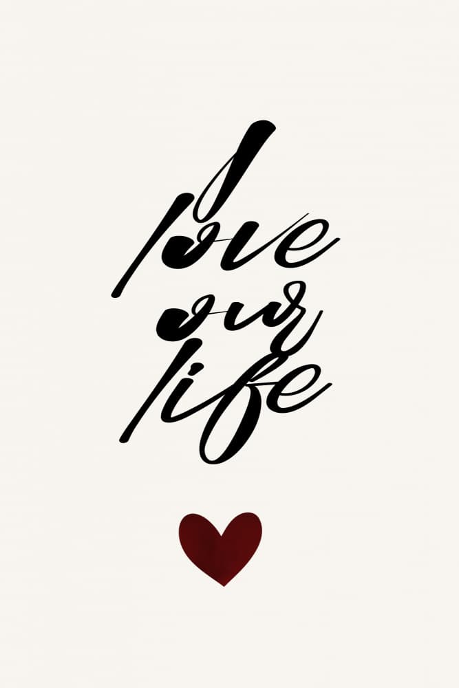 I Love Our Life by Kubistika — canvas wall art