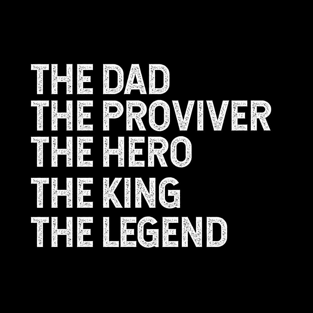 Father Hero King Legend by Happie Eagle — canvas wall art