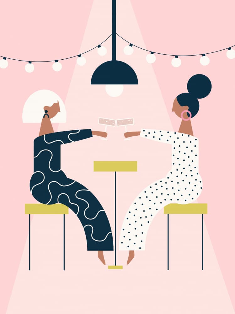 Girls Night Out by Aislinn Simmonds — canvas wall art