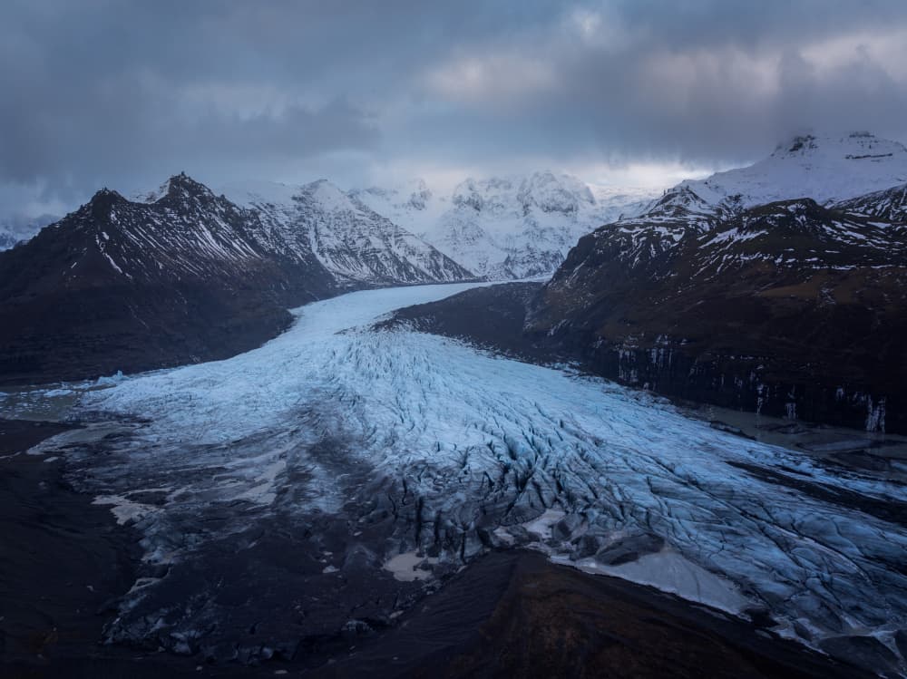 Majestic Glacier Valley by Pilar Hm — canvas wall art
