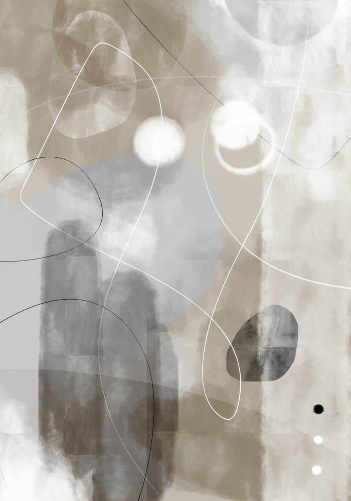 Organic Neutral Shapes by Pictufy Studio II — canvas wall art