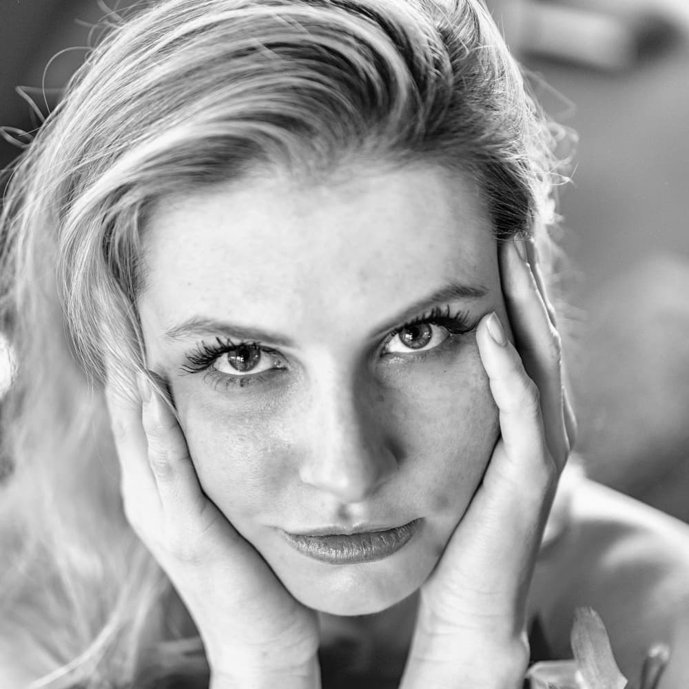 Intense Female Gaze by Guenther Koci purephoto.at — canvas wall art