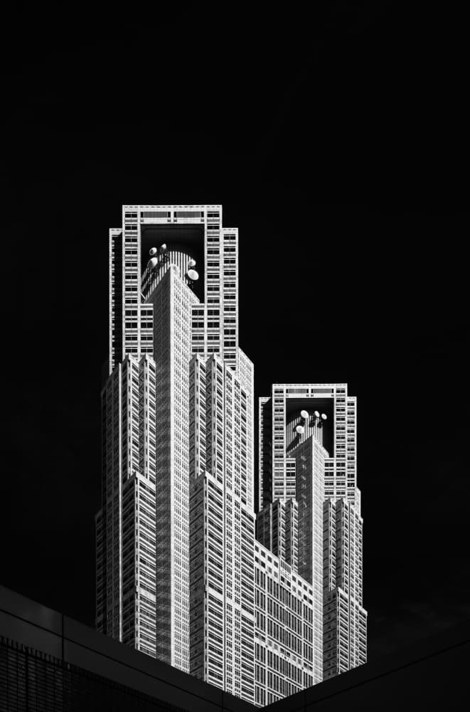 Modern City Skyscrapers by Swen MUN — canvas wall art