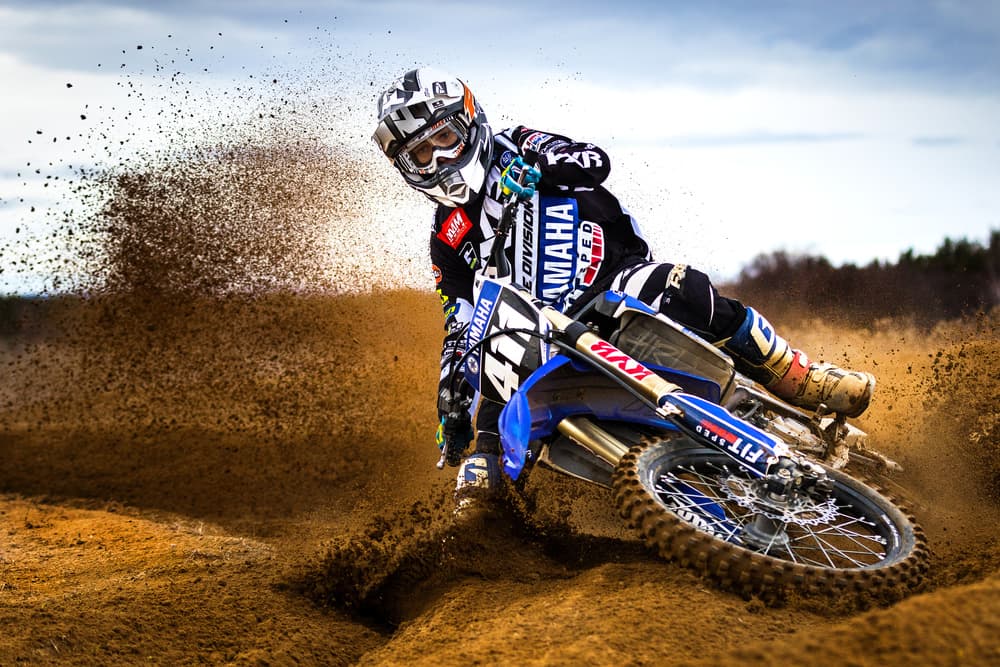 Motocross Dirt Thrill by ATTILA SZABO — canvas wall art
