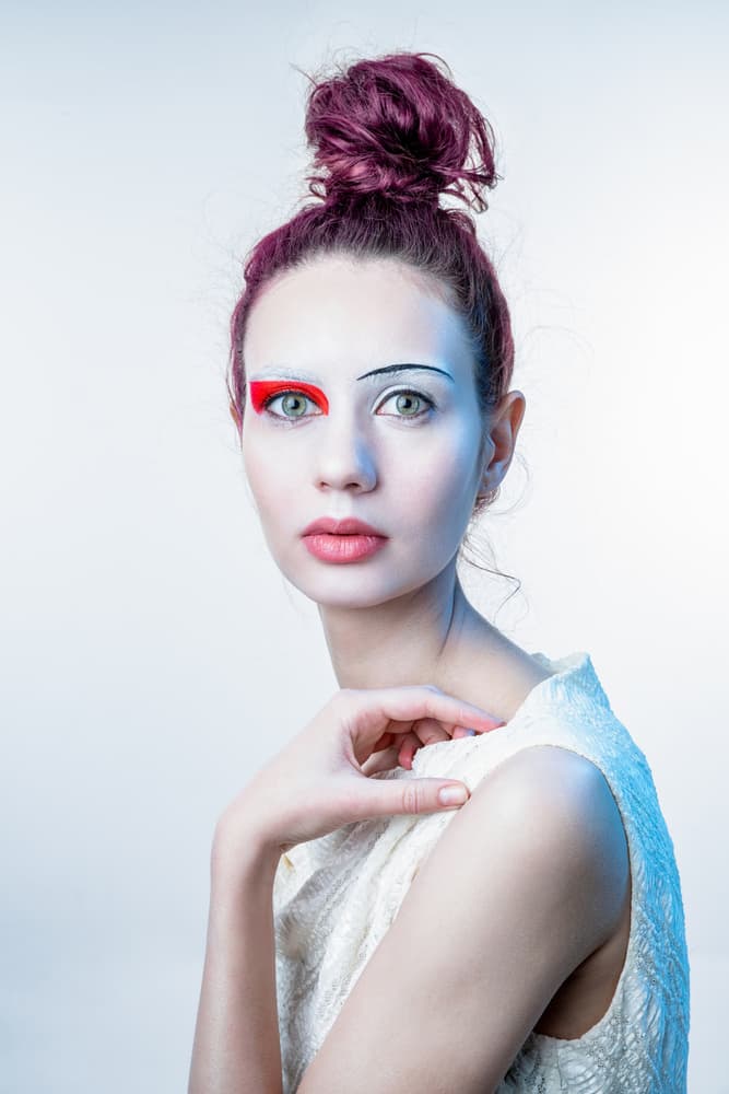 Avant-Garde Beauty Portrait by Photographer — canvas wall art
