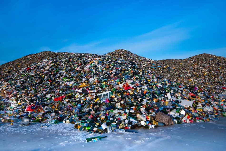 Mountains of Discarded Waste by Martin Eilertsen — canvas wall art