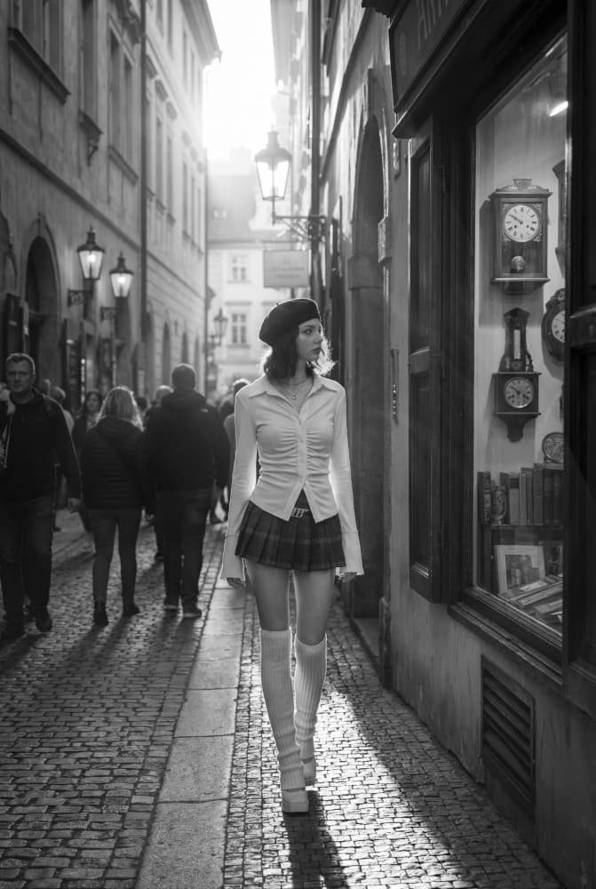 Old Town Street Style by Christian Kurz — canvas wall art