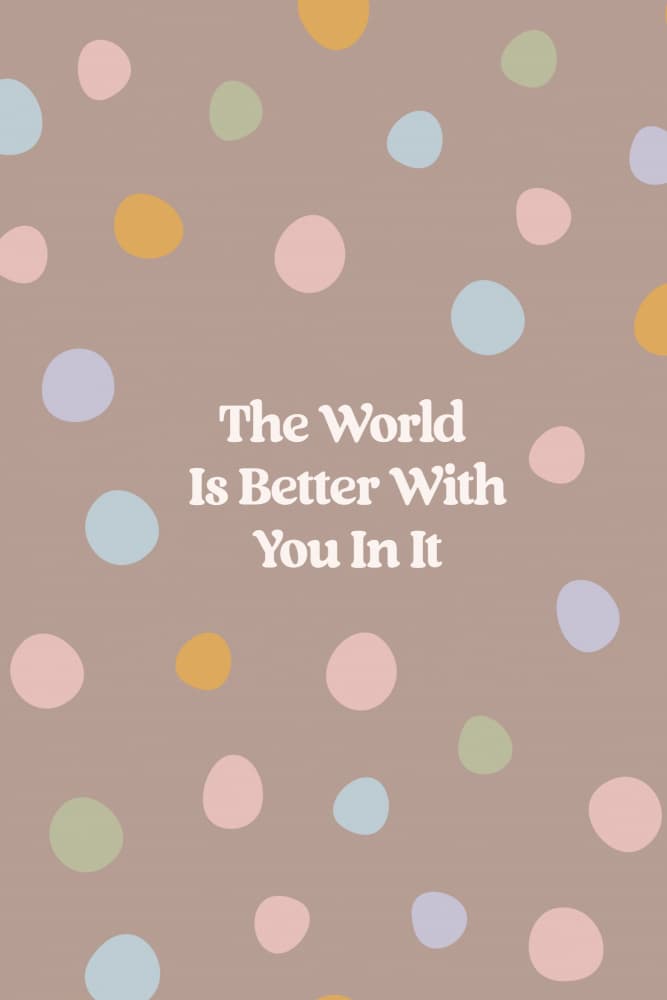 Positive Polka Dot Quote by Treechild — canvas wall art