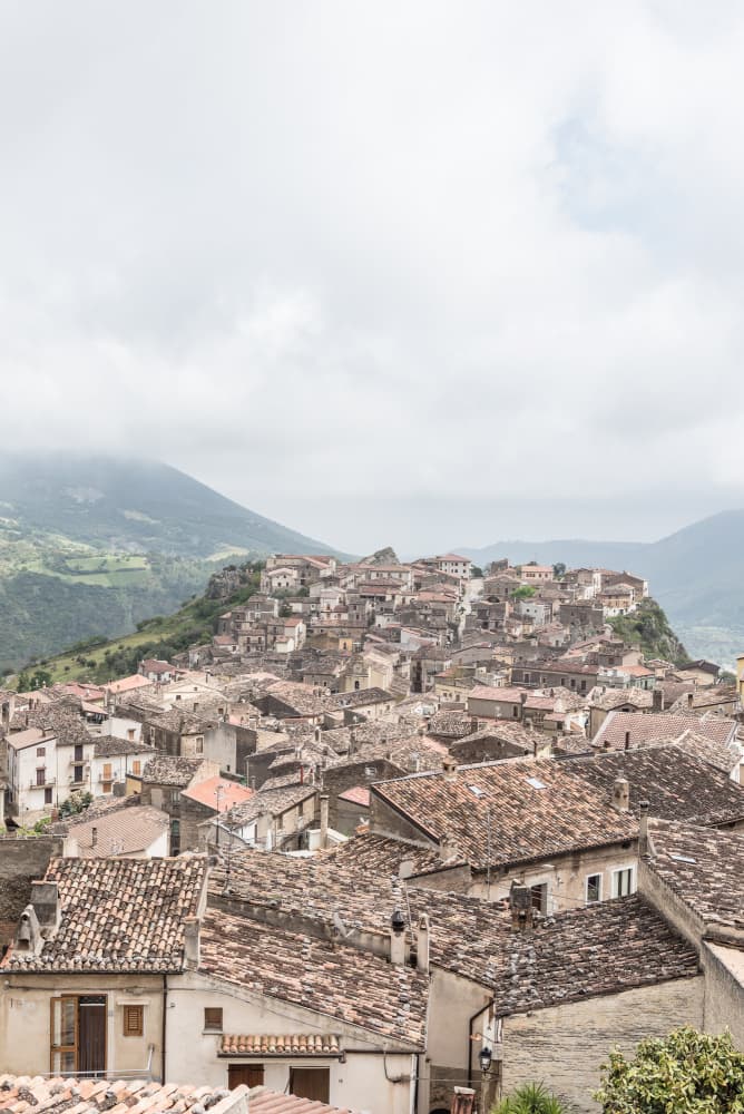 Picturesque Hilltop Town by Photolovers — canvas wall art