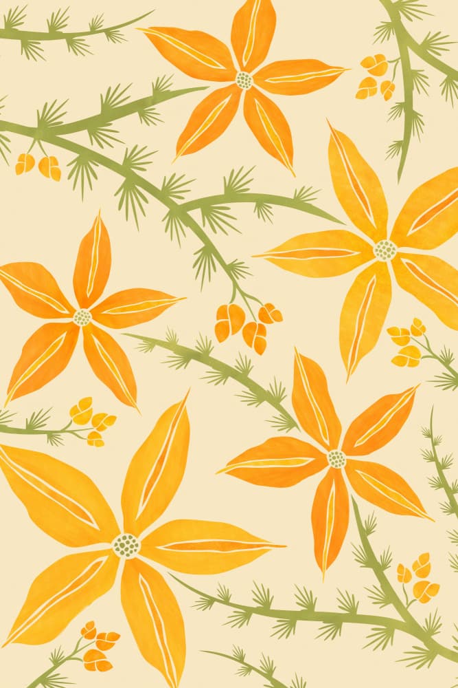 Tiger Lily.png by Kristian Gallagher — canvas wall art