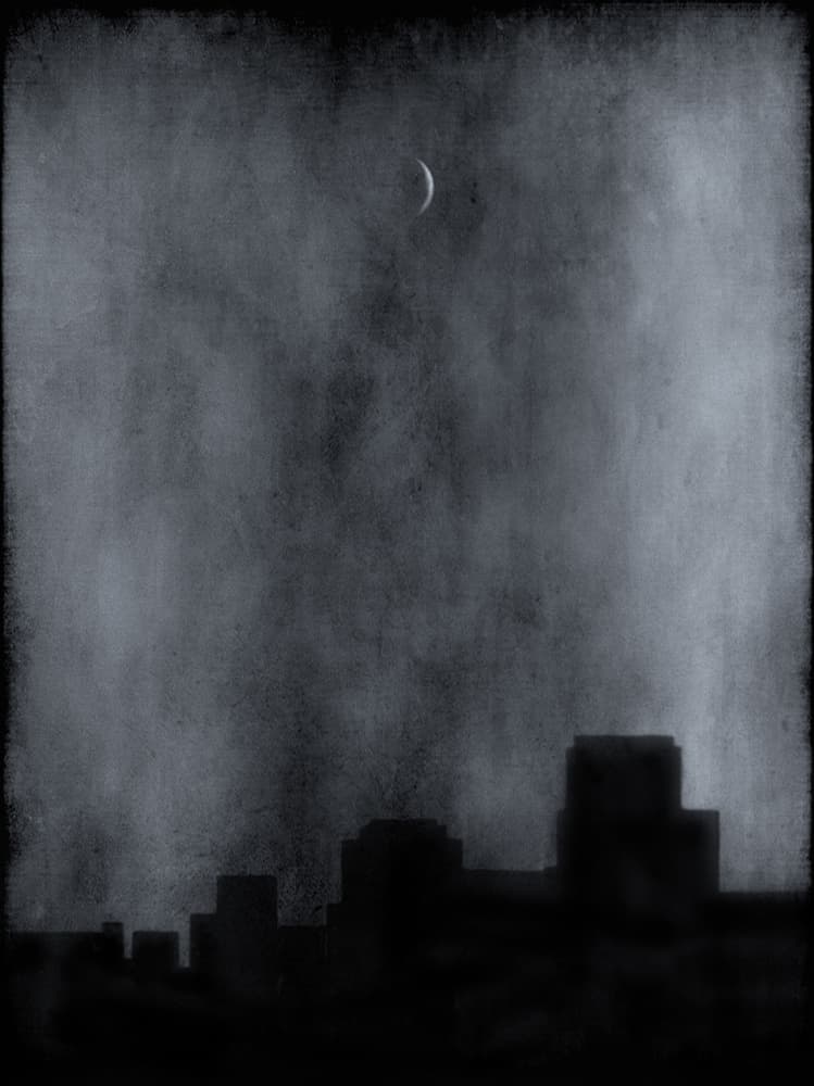 Dark City Night by Jeffrey Hummel — canvas wall art