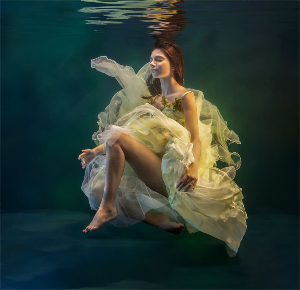 Floating Serenity by Derwood — canvas wall art