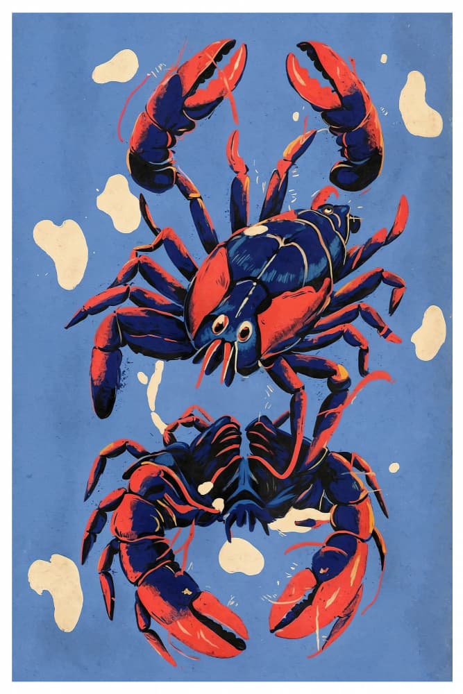 Lobster II by THE MIUUS STUDIO — canvas wall art