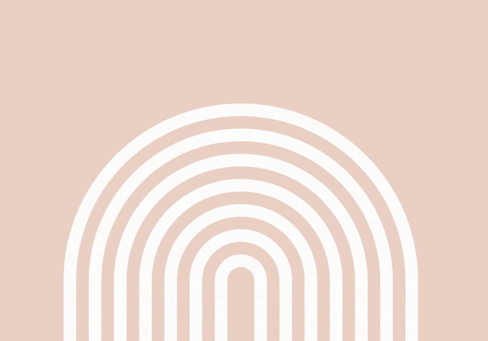 Peach Rainbow by Kathrin Pienaar — canvas wall art
