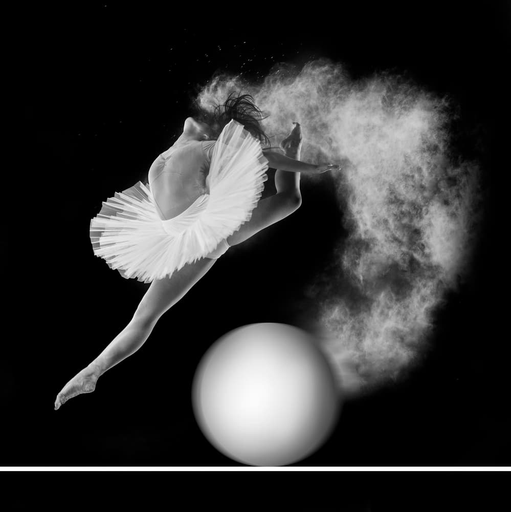 Ballerina Powder Dance by Antonyus Bunjamin (Abe) — canvas wall art