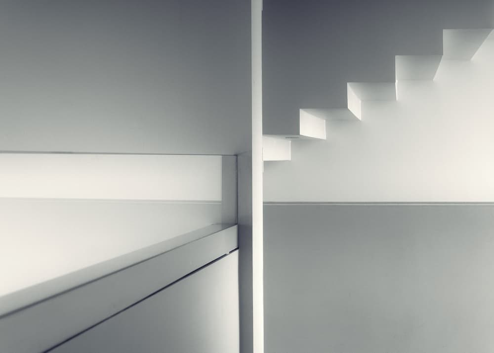 Modern Minimalist Staircase by Anders Samuelsson — canvas wall art