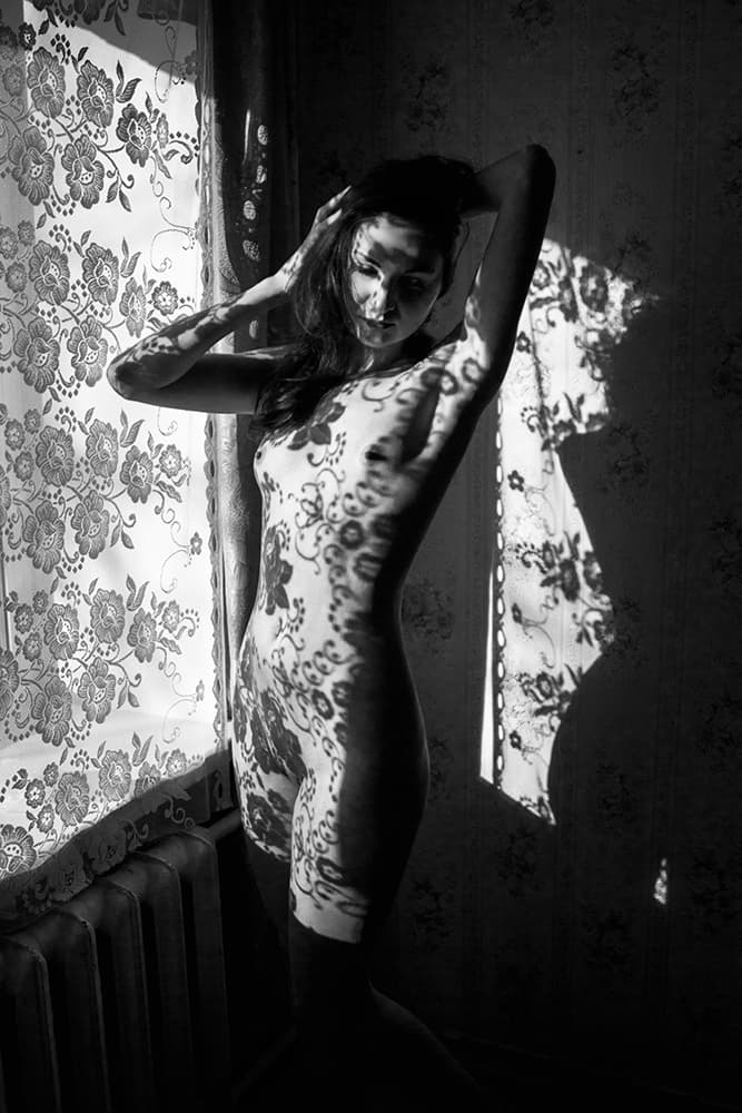 Light and Shadow Nude by Mikhail Faletkin — canvas wall art