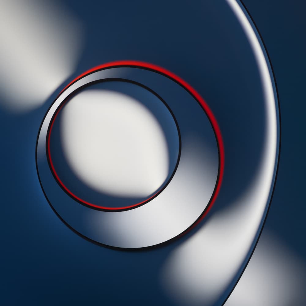 Abstract Red Spiral by Martin Parratt — canvas wall art