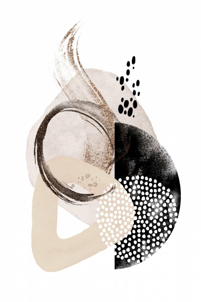Textured Abstract Shapes by Sally Ann Moss — canvas wall art