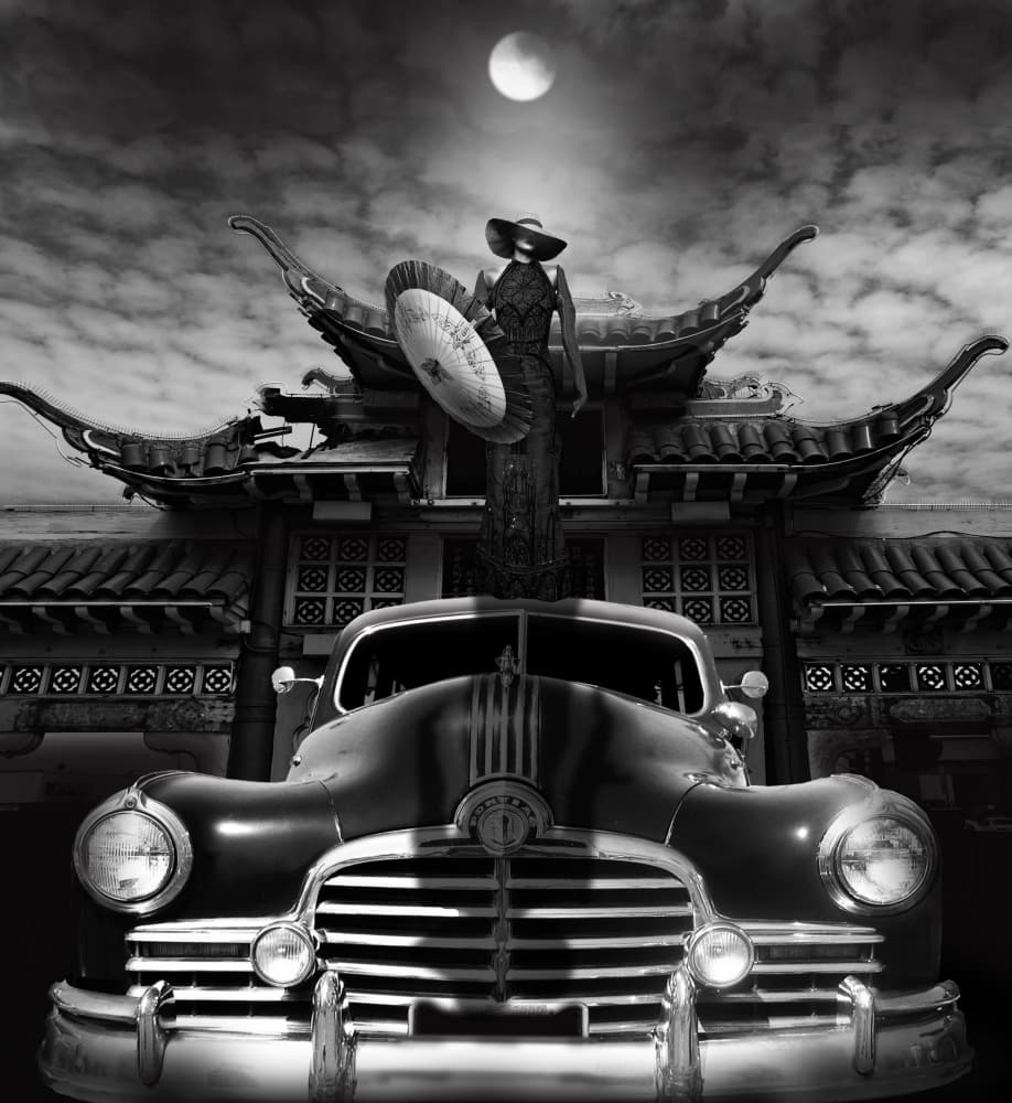 Vintage Night Gateway by LARRY BUTTERWORTH — canvas wall art
