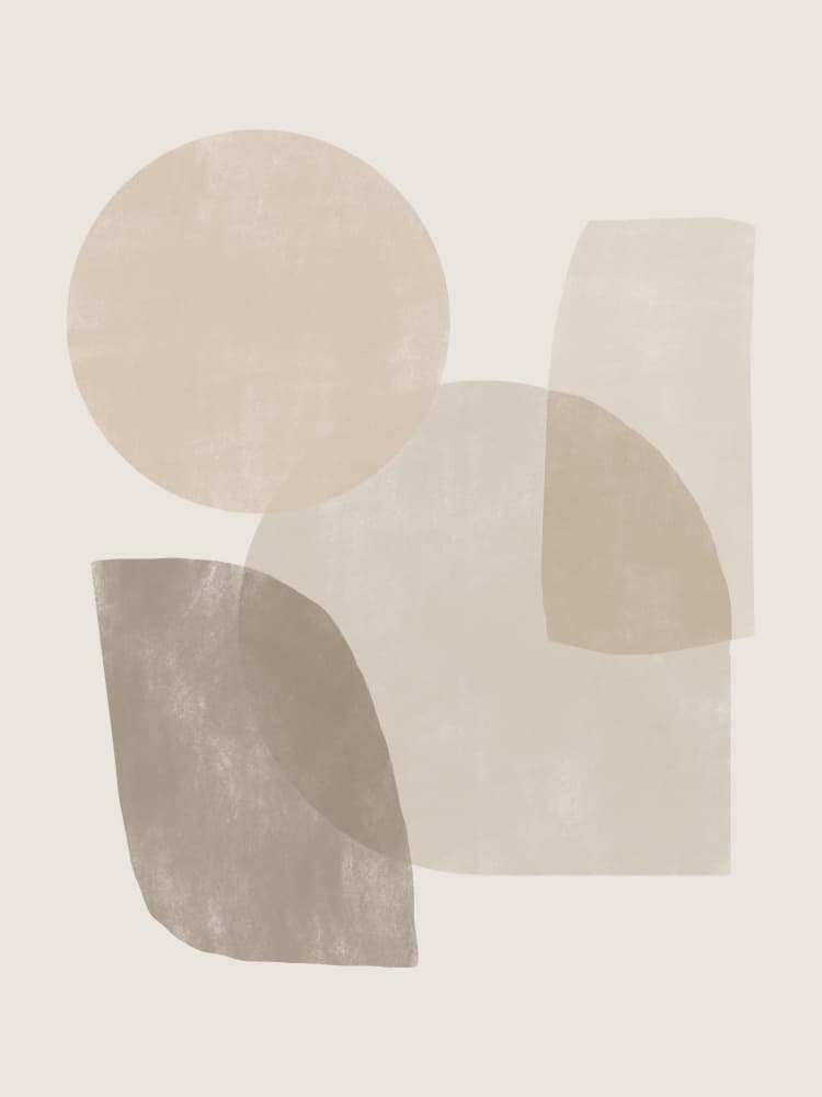 Earthy Organic Forms by Little Dean — canvas wall art
