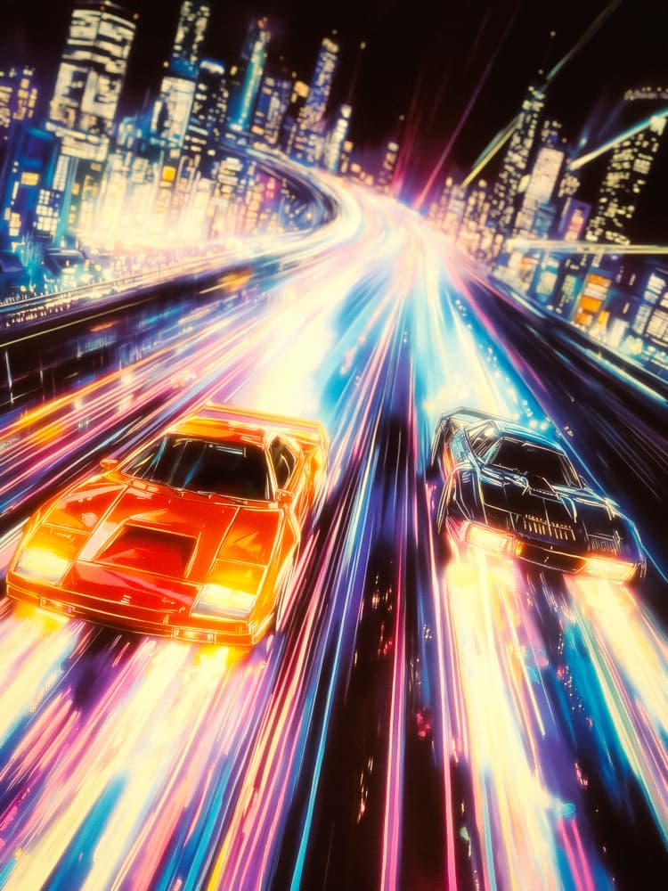 Street Racers by Taudalpoi — canvas wall art