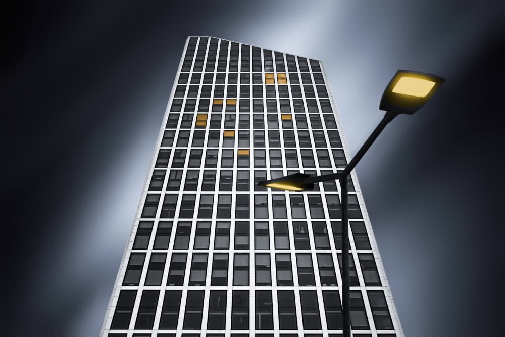 Urban Night Glow by Roland M Schwerdtfeger — canvas wall art