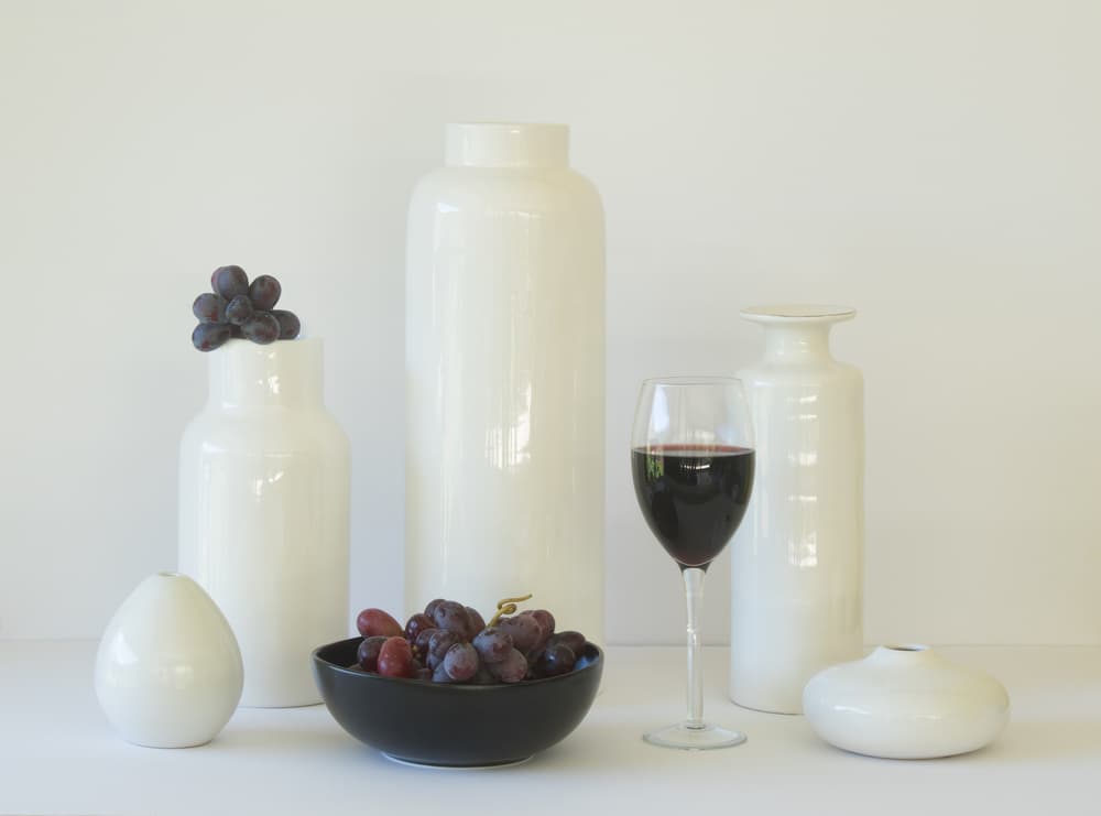 Elegant Grapes and Wine by Jacqueline Hammer — canvas wall art