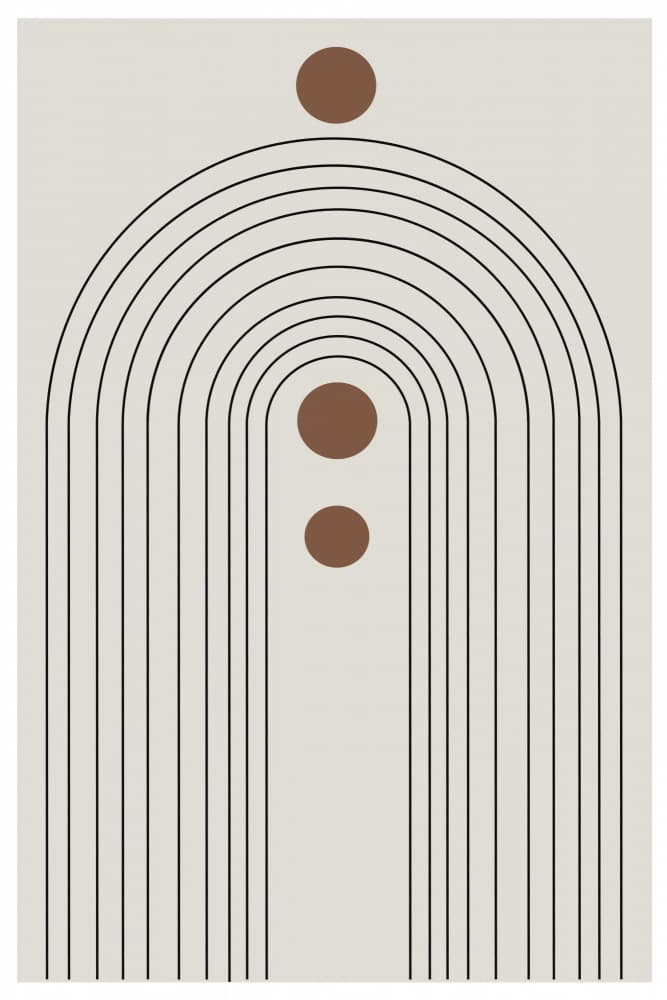 Retro Rainbow Echoes by THE MIUUS STUDIO — canvas wall art